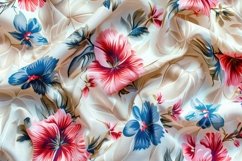 Beautiful Flowers Fabric Pattern Background Wallpaper Product Image 1