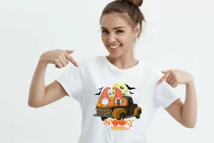 truck gnomes halloween png gnome with pumpkin sublimation Product Image 2