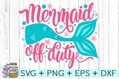 Mermaid Off Duty DXF PNG EPS Cutting Files Product Image 2