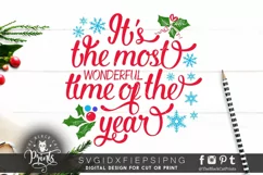 The most wonderful time of the year SVG DXF EPS PNG Product Image 1