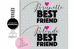Best Friend SVG, Bestie SVG, Matching Best Friend Product Image 2