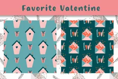 valentine's day digital paper png sublimation pattern Product Image 9