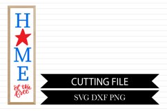 Home of the Free- Front Porch Sign Product Image 1