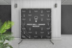 Square Press Wall / Stand Banner Mockup Product Image 1