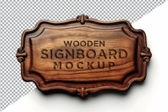 Vintage Wooden Signage Mockup Template Product Image 1