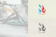 Anchor Ship Cruise Boat Nautical Sea Marine Fire Flame Logo Product Image 2