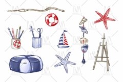 Summer, Nautical Clipart Product Image 3