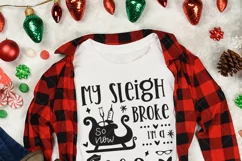My sleigh broke so now I am a nurse, Christmas svg Product Image 2