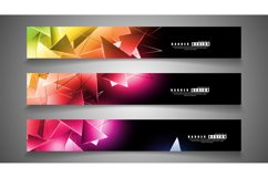 banner collection. abstract background with luminous Product Image 1