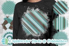 Bleach Effect Sublimation Bundle Watercolor - Turquoise Product Image 1