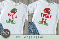 Christmas Elf Hat and Legs SVG - PNG, DXF, EPS, SVG, Cut Product Image 1
