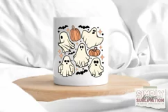 Ghosts & Pumpkins Halloween Sublimation Png | T-shirt Design Product Image 3
