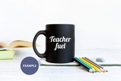 Teacher Black mug mockup, Back to school Black Mug mockup Product Image 2