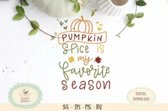 pumpkin spice is my favorite season SVG cut file halloween Product Image 2