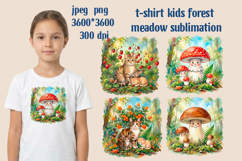 T-shirt kids forest meadow sublimation Product Image 1
