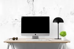 computer mockup & desk mockup bundle - Free Design of The Week Product Image 5