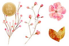 Vintage Floral &amp; Botanical Clipart Set - Amanda Product Image 4