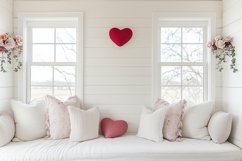 Love Hearts Background Design, Valentine Mock Up Background Product Image 1