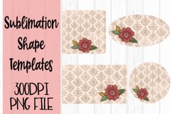 Fall Flower Sublimation Templates Product Image 1
