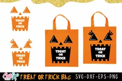 Trick or Treat pumpkin for tote bag | Halloween svg files Product Image 2