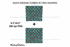 Tangram 20oz Skinny Tumbler Sublimation Turquoise Design PNG Product Image 3