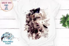 Watercolor Weimaraner Dog | PNG and JPG | Sublimation Product Image 2