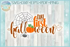 Baby's First Halloween Holiday SVG DXF EPS PNG files Product Image 1