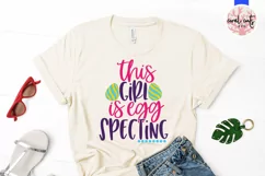 This girl is egg specting - Easter SVG EPS DXF PNG File Product Image 2