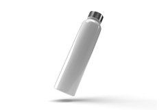 Rounded Long Bottle 3D Mockup Template Photoshop Product Image 2