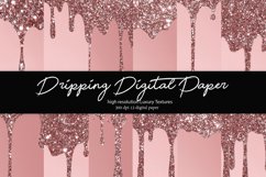 Dripping Glitter Digital Paper Product Image 1