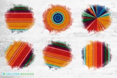 Serape Sublimation Bundle Bleach Effect Watercolor Templates Product Image 2