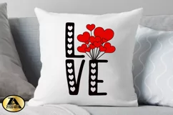 Valentines SVG Love Quote With Heart SVG Valentine's Day SVG Product Image 3