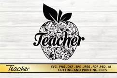 Teacher SVG PNG EPS DXF Files for Cutting and Printing Product Image 2