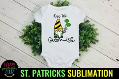 Kiss Me Gnome St Patricks Sublimation I Gnome St Patricks Product Image 2