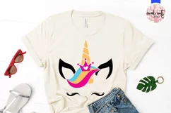 Unicorn Queen Face - Unicorn SVG EPS DXF PNG Product Image 2