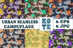 6 Seamless Military Urban Camouflage Product Image 1