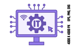 Colored Information Technology Icon Product Image 1