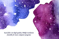 Watercolor galaxy splashes clipart Product Image 2