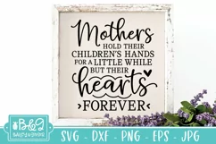 Mothers Day SVG | Mothers Hold Their Children's Hands | Mom Product Image 3