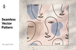 Abstract face one line drawing Product Image 1