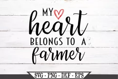 My Heart Belongs To A Farmer SVG Product Image 2