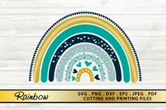 Rainbow SVG PNG EPS DXF Files Butterfly SVG Cut File Product Image 2