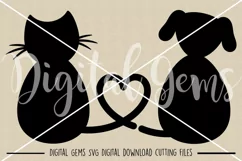 Cat and Dog lover SVG / PNG / EPS / DXF files Product Image 2
