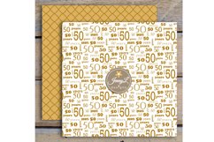 50th Birthday Digital Papers Product Image 3