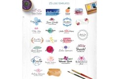 Watercolor logo templates V.2 Product Image 2