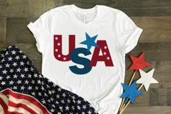 USA SVG Cut File - Patriotic SVG DXF EPS PNG Product Image 2