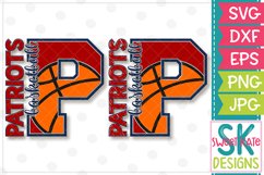 P Patriots Basketball SVG DXF EPS PNG JPG Product Image 1