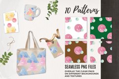 Watercolor Modern Shapes Art Patterns Digital Paper Product Image 2