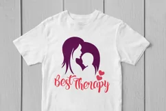 Best Therapy Mom's Love - Mother SVG EPS DXF PNG Cut Files Product Image 3