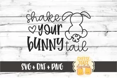 Shake Your Bunny Tail - Girl Easter SVG PNG DXF Cut Files Product Image 2